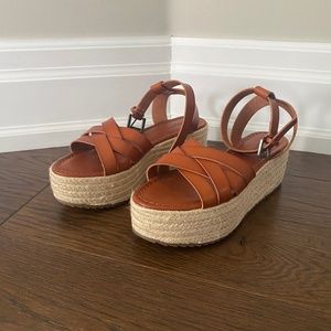 Platform Espadrille Tan Sandals